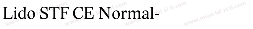 Lido STF CE Normal字体转换